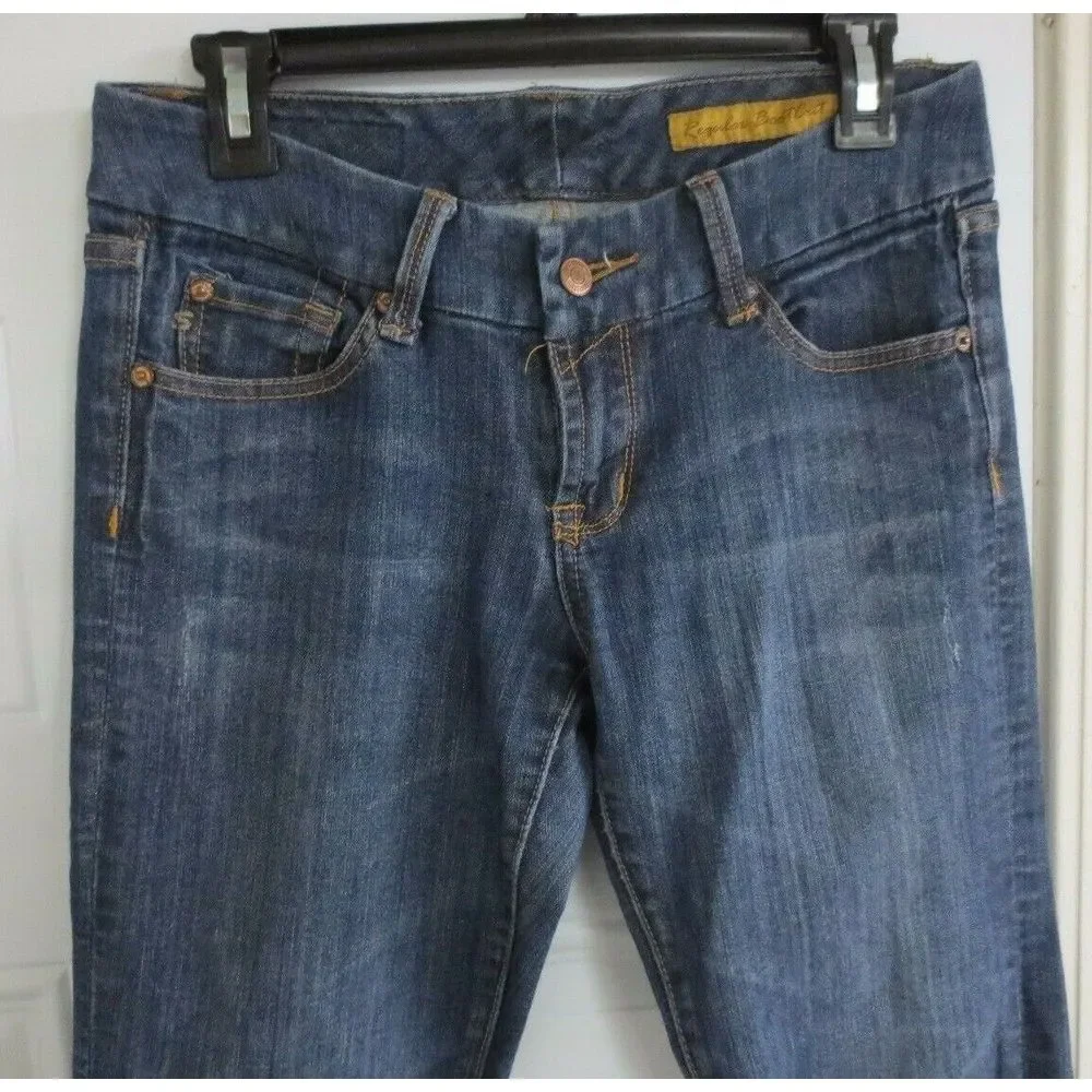 Seven7 Jeans Women's‎ Boot Cut Size 29 x 32 Blue Pants Cotton Blend
